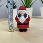 YEEYAYA 4 PCs Santa Sets Wood sculpture Hand Carved Wood Wooden Santa Claus Figurine Christmas gift Wood Statue home Decor - Che Cose Belle