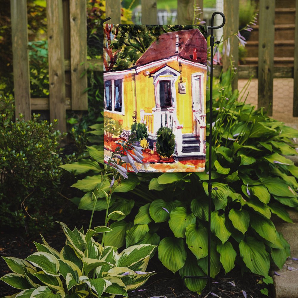 Yellow Cottage Houses Garden Flag – Decorative Outdoor Yard Flag - Che Cose Belle