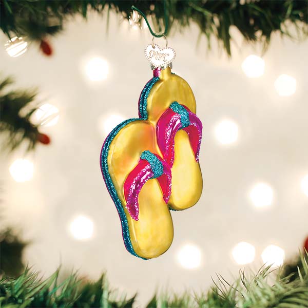 Yellow Flip-flops Ornament - Che Cose Belle