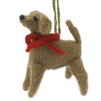 Yellow Lab Hand Knit Christmas Ornament Arcadia Home - Che Cose Belle