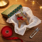 Yellow Lab Hand Knit Christmas Ornament Arcadia Home - Che Cose Belle