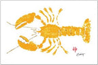 Yellow Lobster Placemat | Nautical - Che Cose Belle