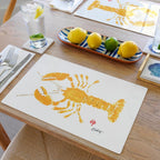 Yellow Lobster Placemat | Nautical - Che Cose Belle