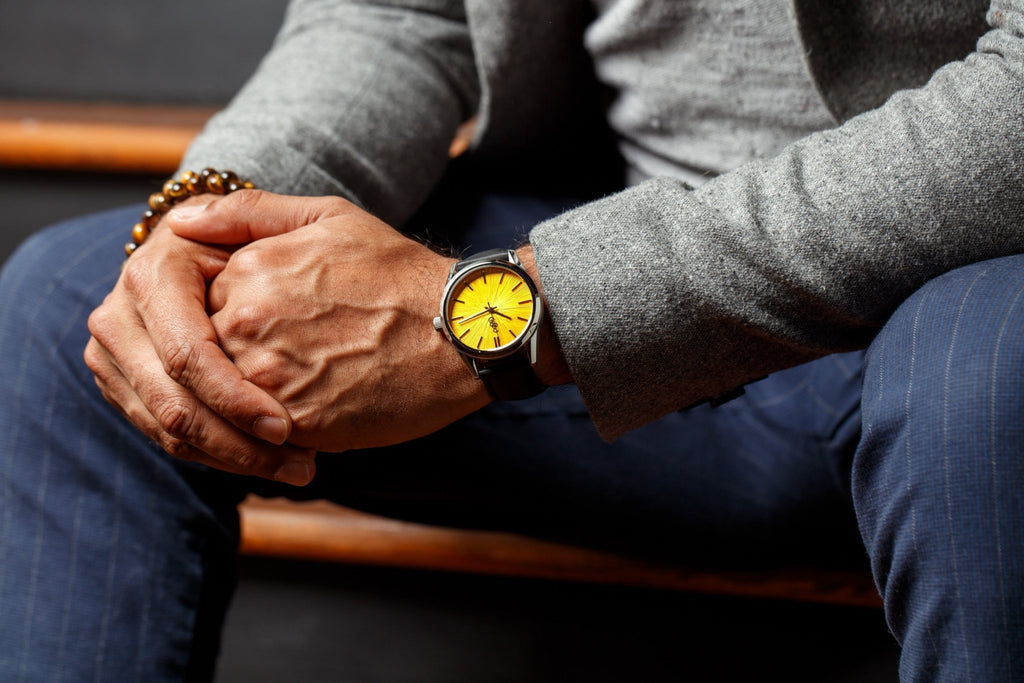 Yellow Sunburst Watch - Che Cose Belle