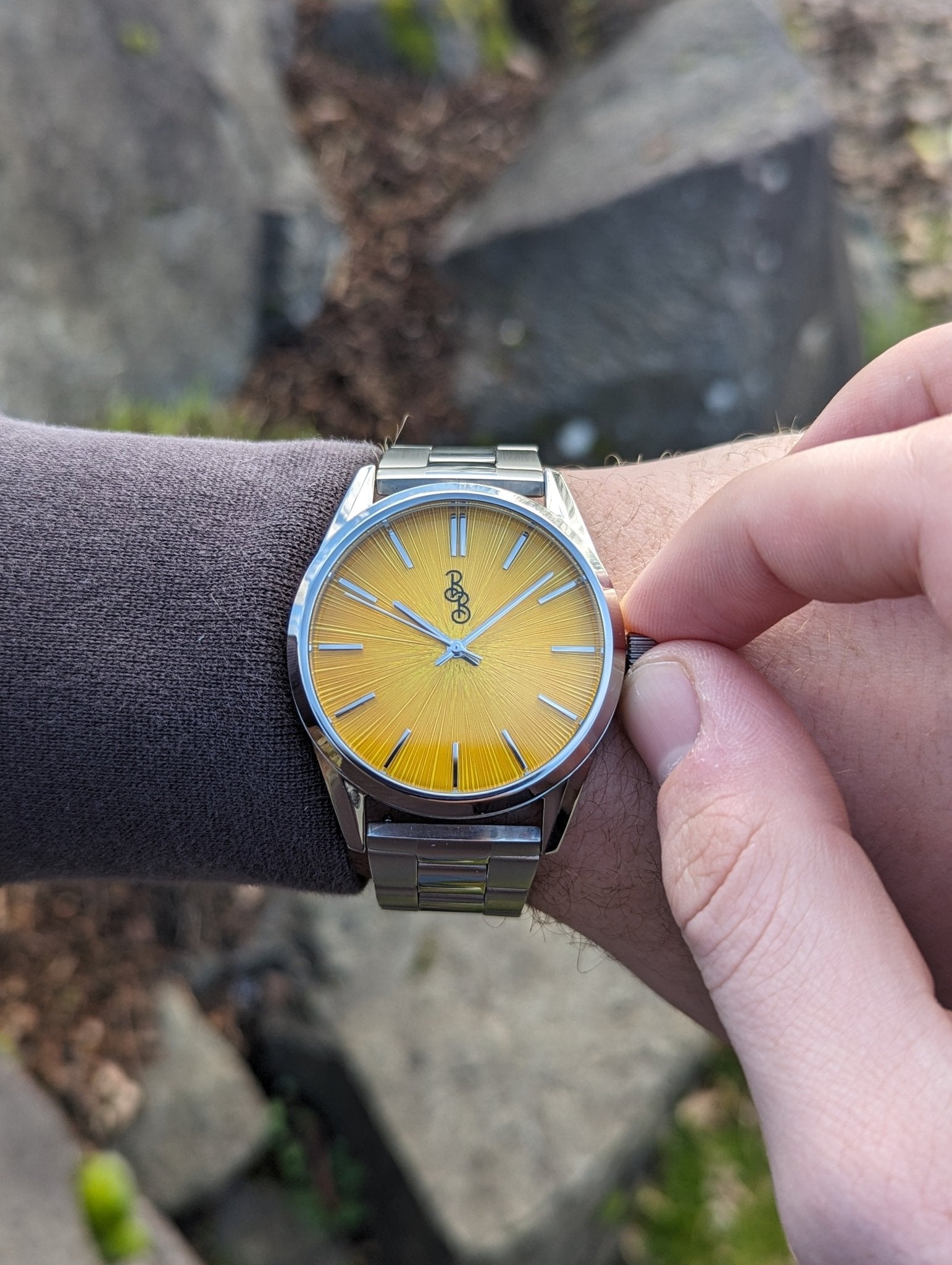 Yellow Sunburst Watch - Che Cose Belle