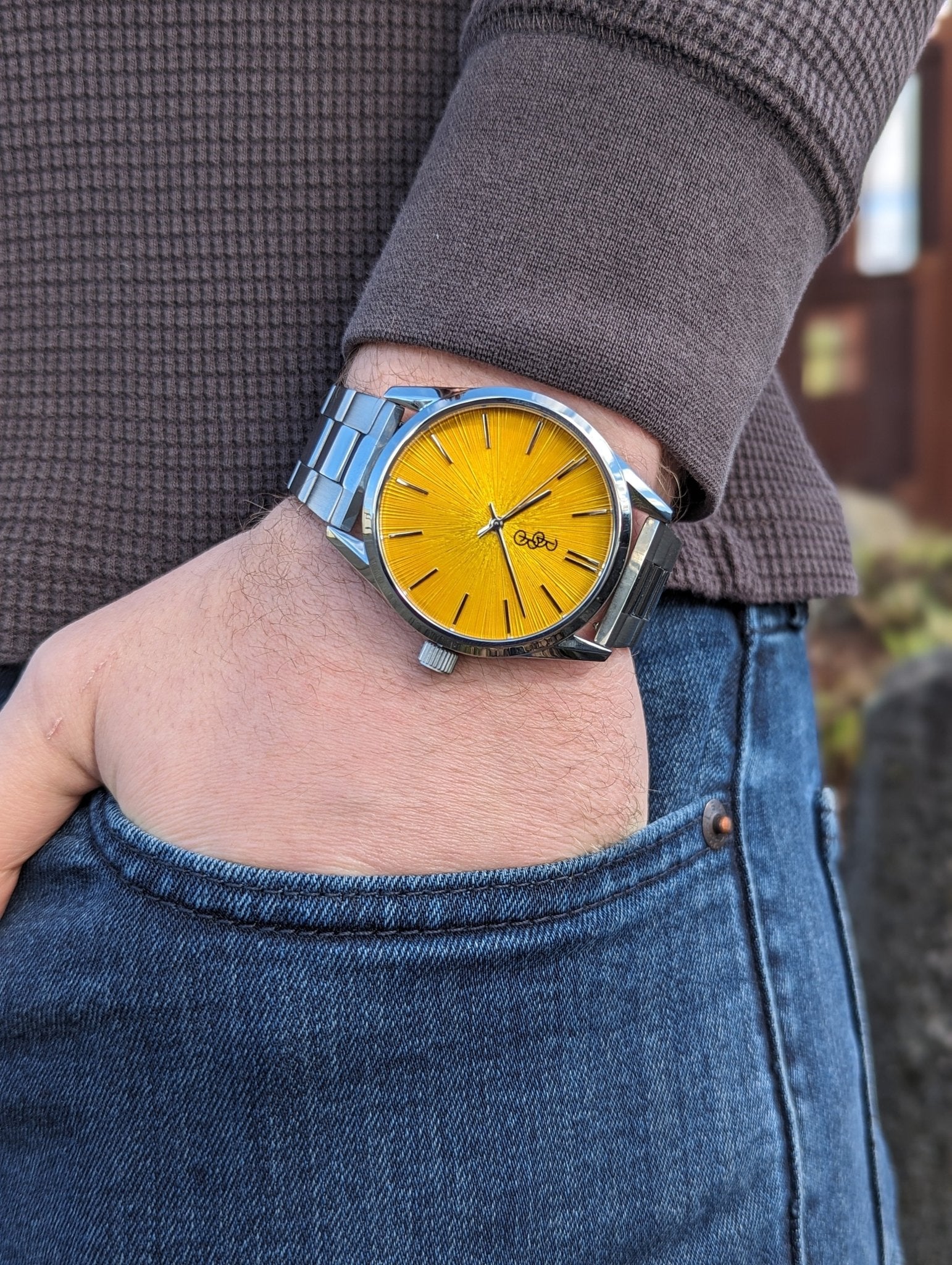 Yellow Sunburst Watch - Che Cose Belle