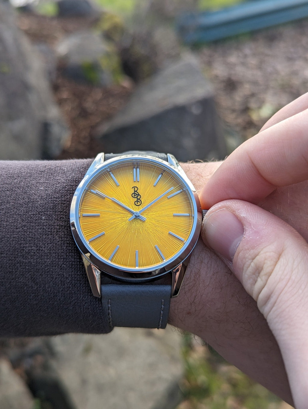 Yellow Sunburst Watch - Che Cose Belle