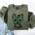Yorkie, Yorkshire Terrier, Adorable Dog, St Patrick's Day, Lucky, Irish Sweatshirt - Che Cose Belle