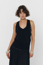YUNA TANK TOP IN BLACK - Che Cose Belle
