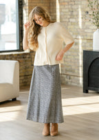 Zadie Ivory Short Sleeve Button Cardigan - Che Cose Belle