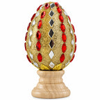 Mirrors and Jewels Wooden Easter Egg