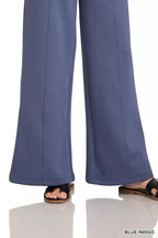 Zenana Scuba Collared Pullover & Center Seam Pants Set - Che Cose Belle