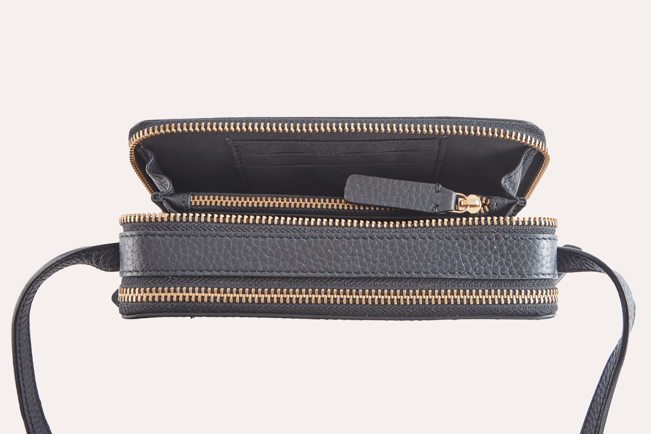 Zip Around Crossbody Pebble - Che Cose Belle
