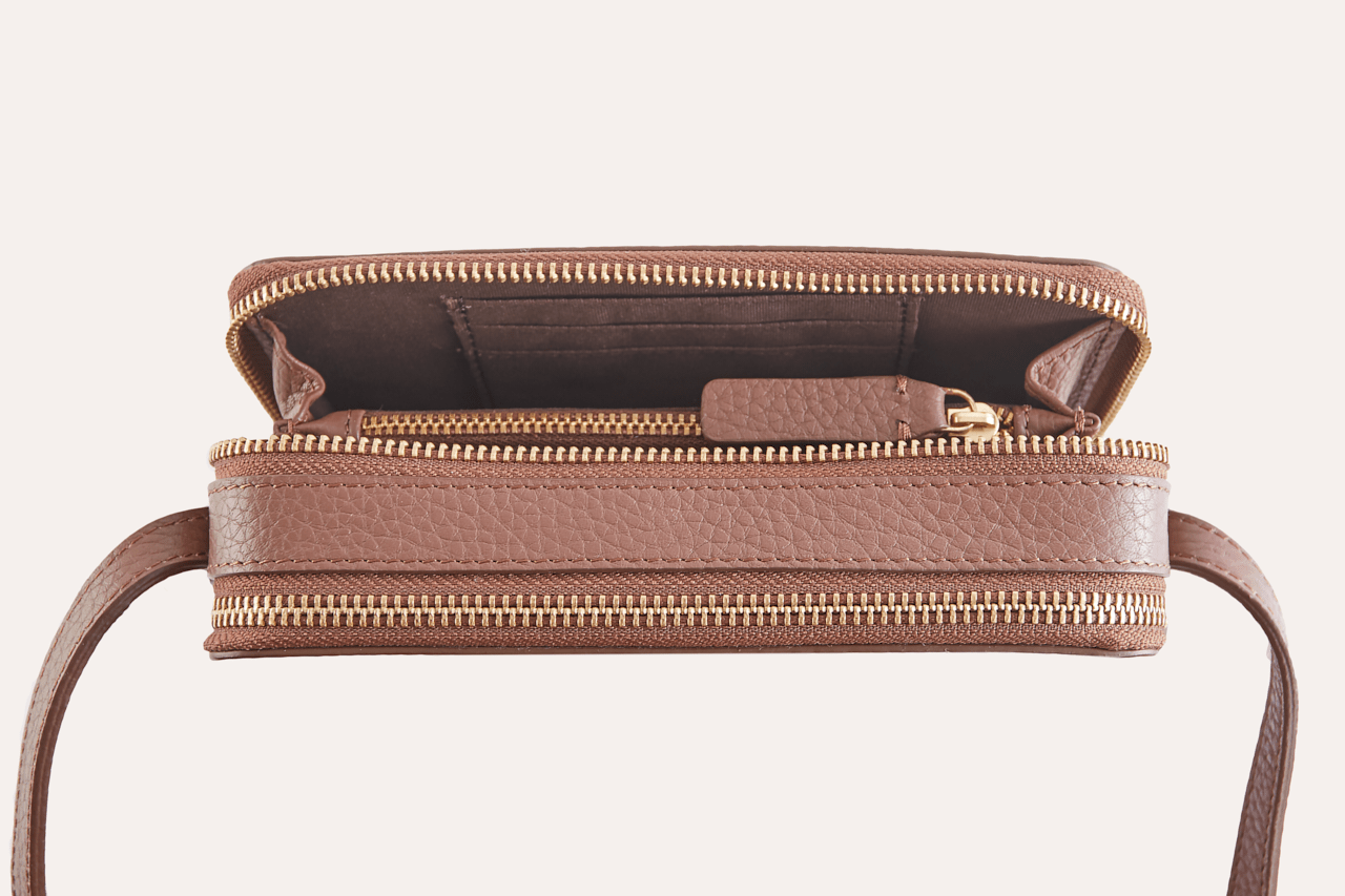 Zip Around Crossbody Pebble - Che Cose Belle