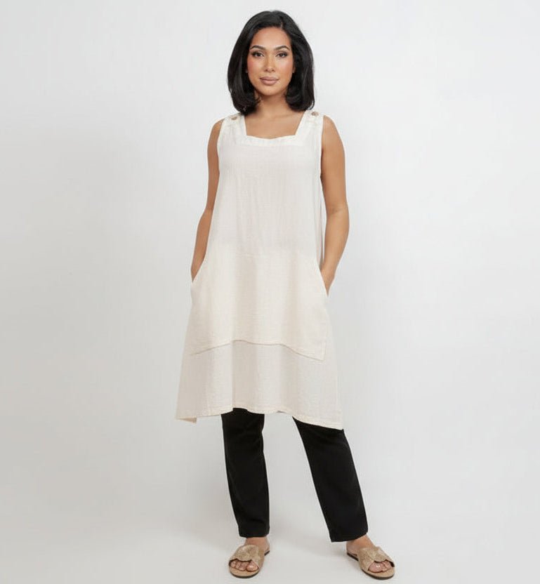 Zizi Tunic with Pocket! 100% Cotton Gauze - Che Cose Belle