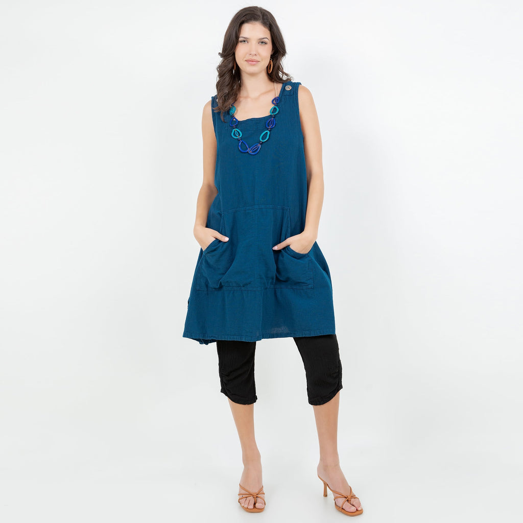 Zizi Tunic with Pocket! 100% Cotton Gauze - Che Cose Belle