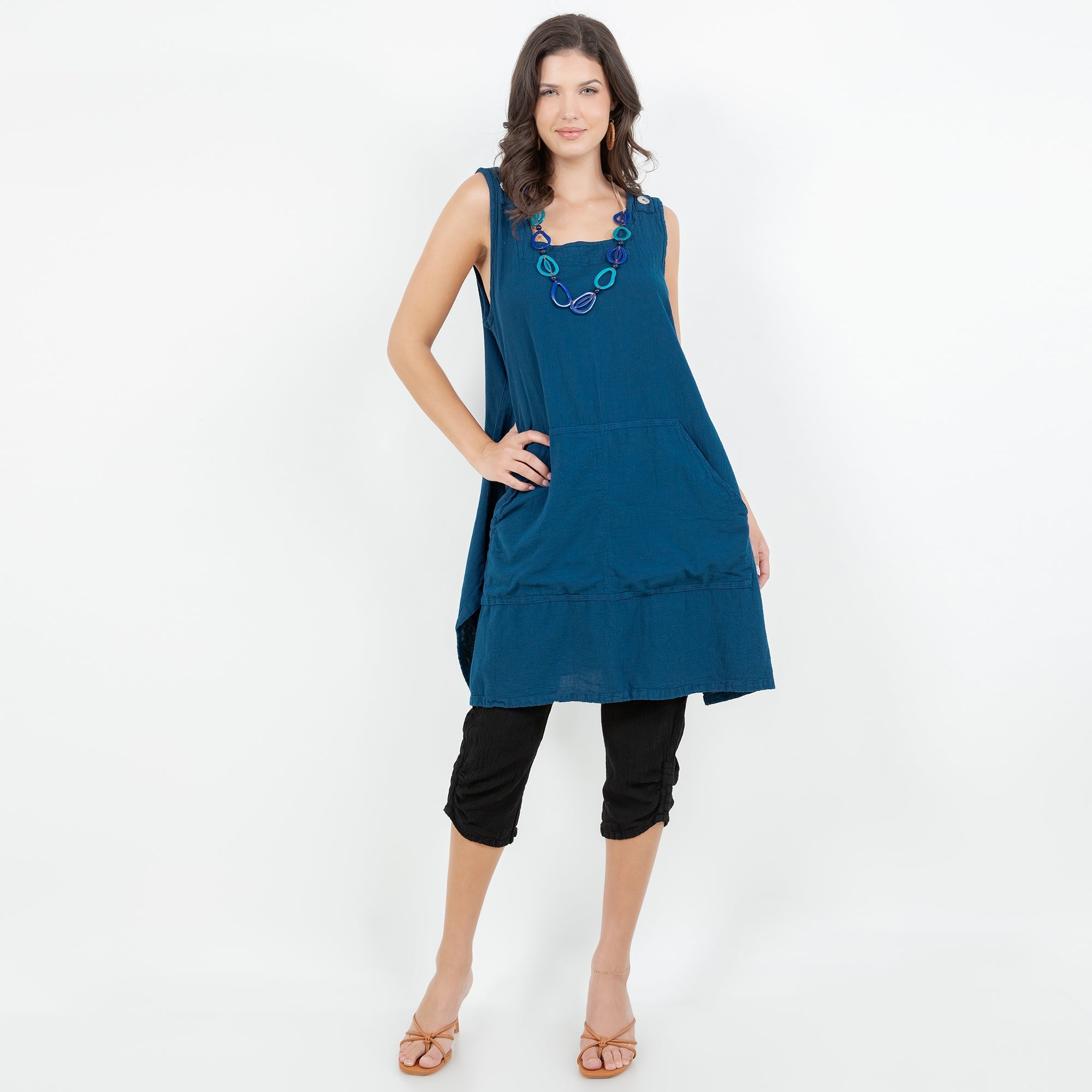 Zizi Tunic with Pocket! 100% Cotton Gauze - Che Cose Belle