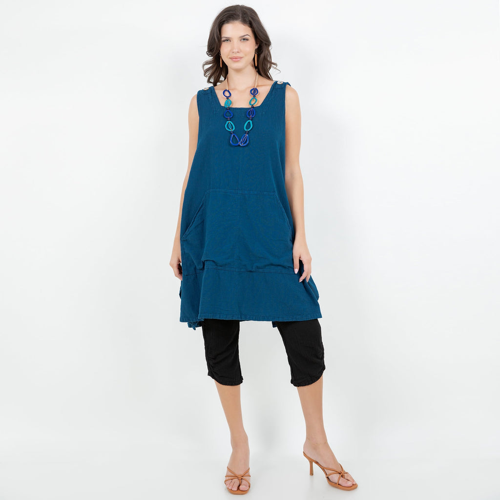 Zizi Tunic with Pocket! 100% Cotton Gauze - Che Cose Belle