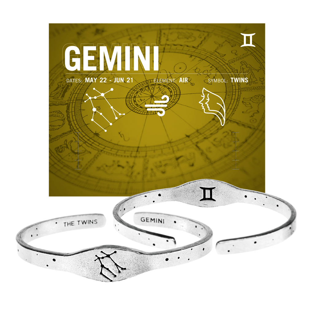 Zodiac Cuff Bracelet - Gemini - Che Cose Belle