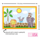 Zoo Friends Kids Placemat - Che Cose Belle