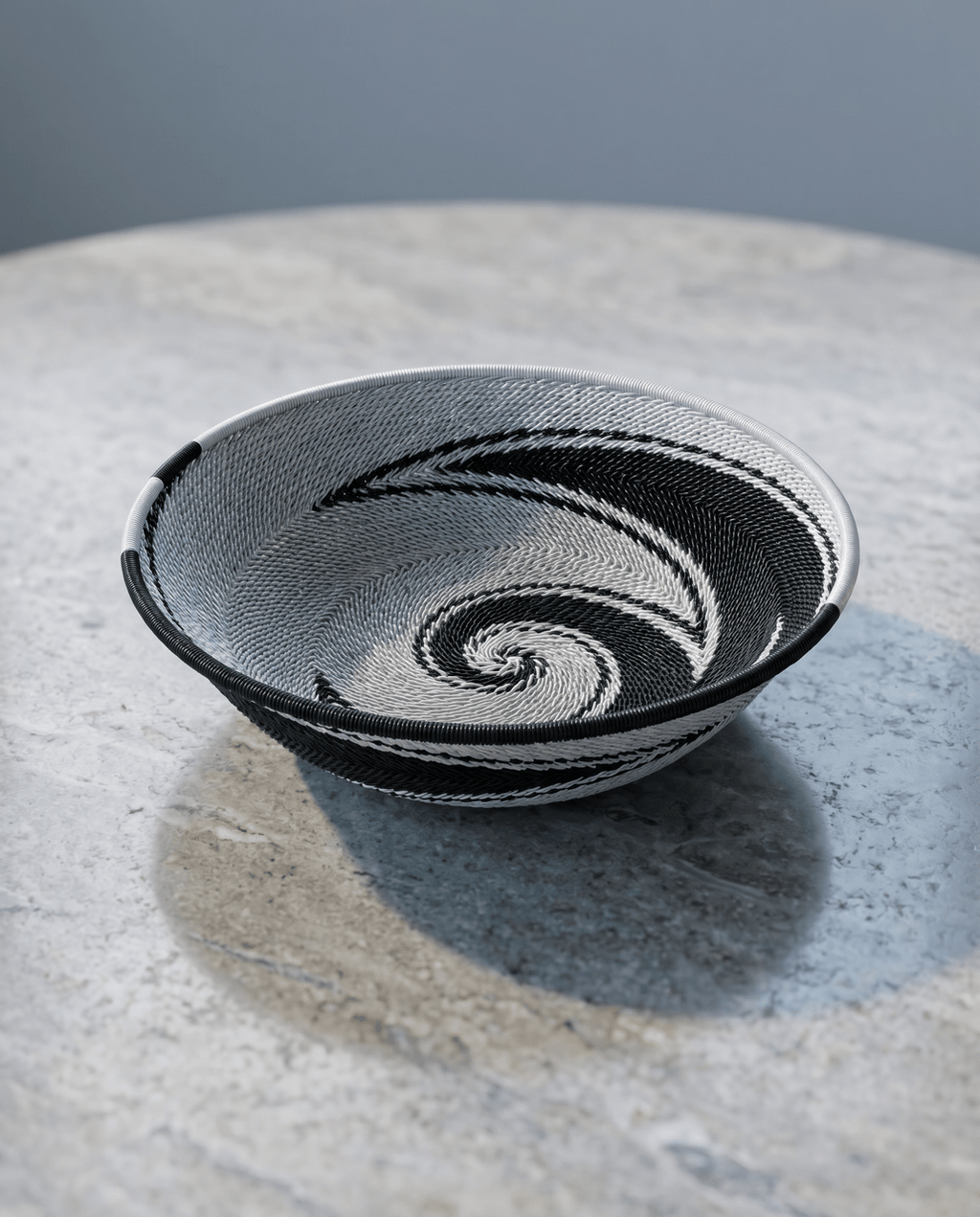 Zulu Wire Basket Bowl - Black + White, Medium - Che Cose Belle